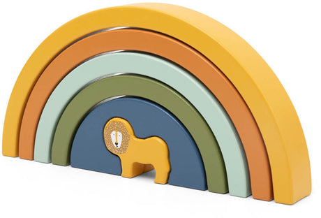 Trixie Holz-Stapelregenbogen Mr. Lion – 12 m+ – Stapelspiel – FSC-Holz
