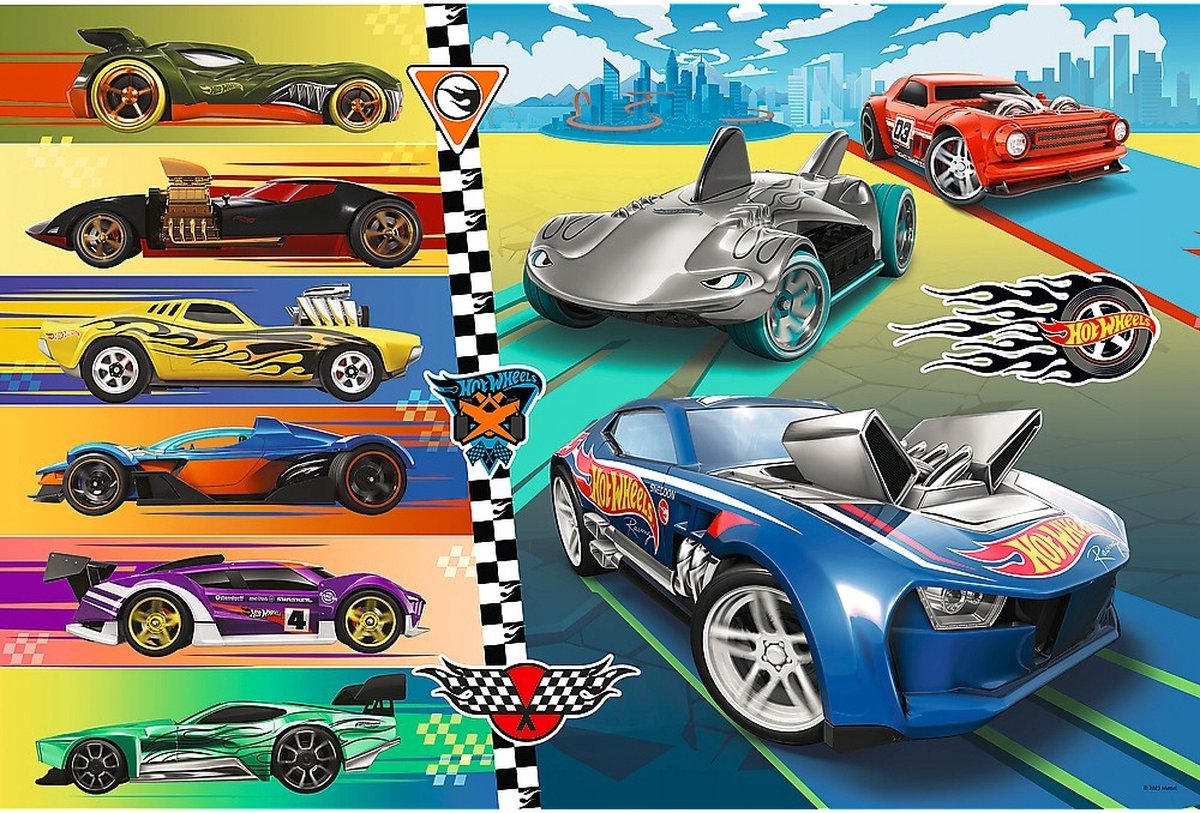 Trefl Hot Wheels Maxi-Puzzle – 24 Teile – ab 3 Jahren