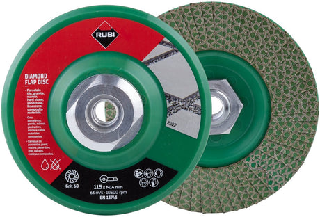 Rubi flap disc diamant lamellenschijf 115 mm korrel 50 60