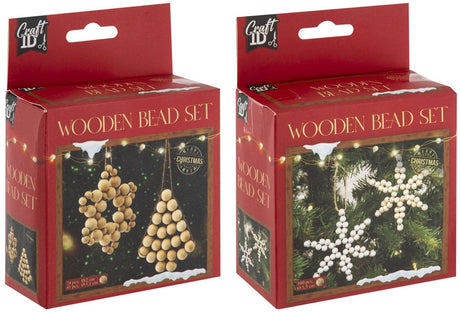 Kreative Bastelgruppe Holzperlen Weihnachtsanhänger Set Weihnachten