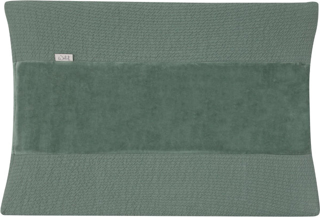 Witlof for kids aankleedkussenhoes forest green waves 70 x 50 cm