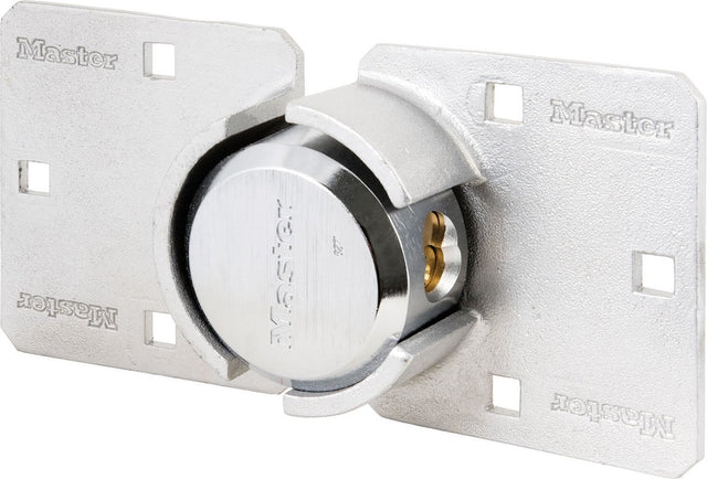 Masterlock Master Lock Vorhängeschloss und Raubschloss-Set aus Stahl, silberfarben, 736 EUR
