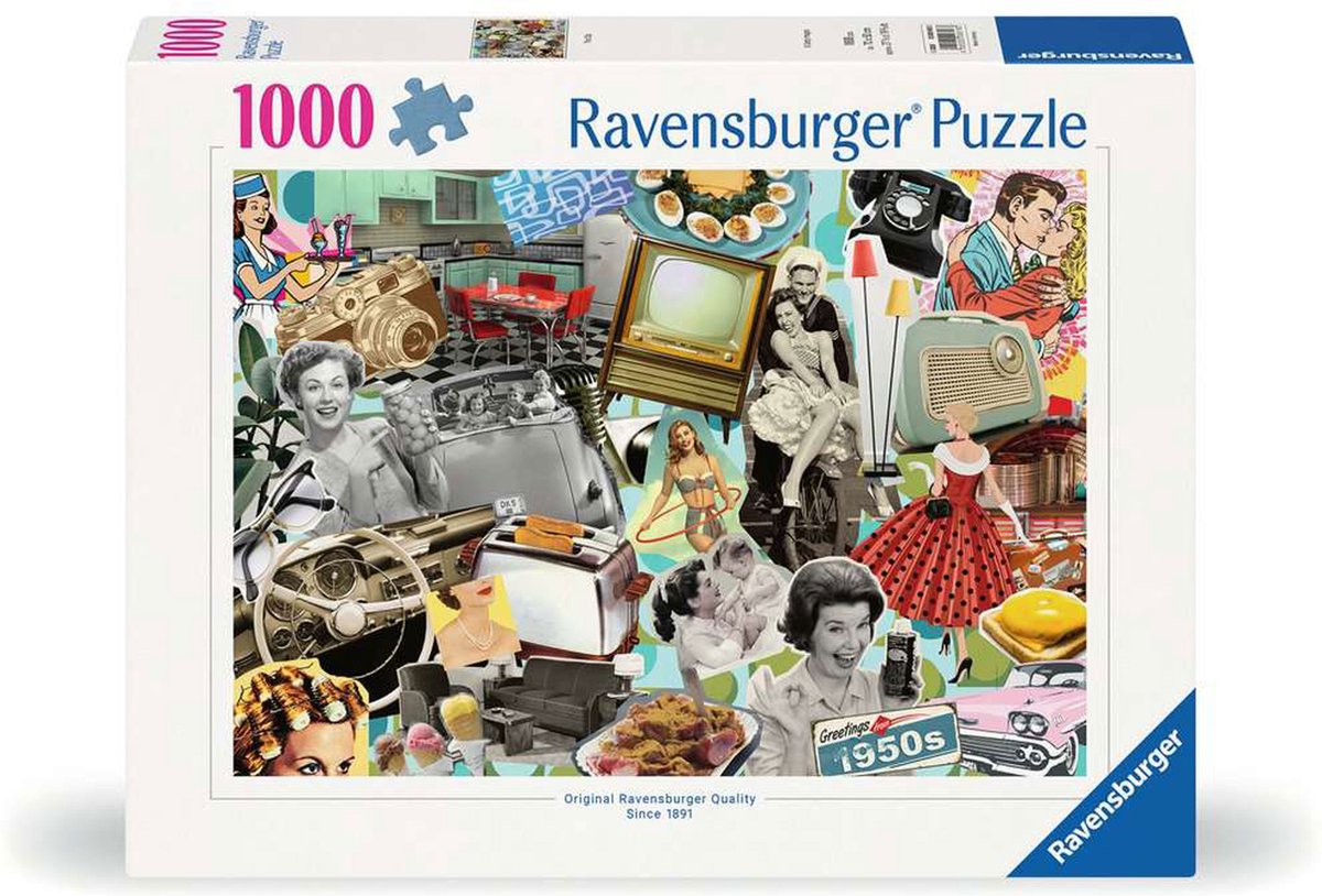 Ravensburger Puzzle aus den 1950er Jahren, 1000 Teile.