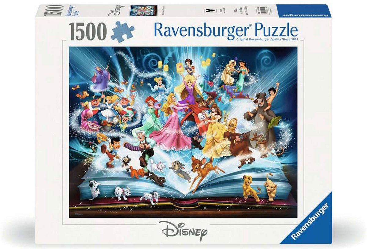 Ravensburger Jigsaw Puzzle Disneys Magic Fairy Tale Book, 1500st.