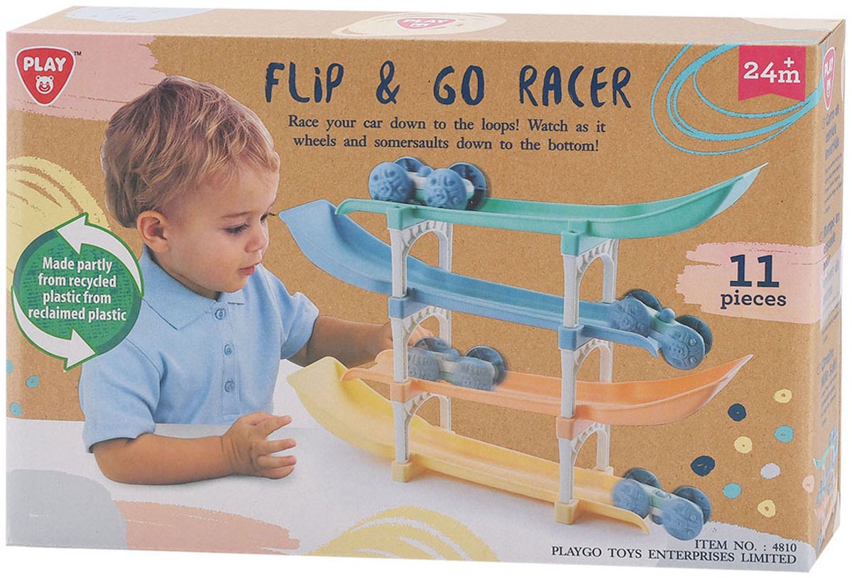 Playgo Flip and Go Autorennbahn – 11-tlg.