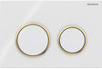 Geberit 115.085.kk.1 - Omega20-Bedienfeld - 2-Tasten-Unterputz - rund - Weißgold weiß