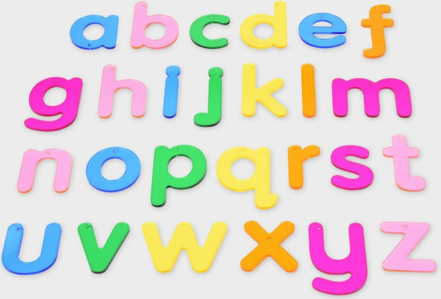 Tickit - transparente farbige Buchstaben (26 Stück)