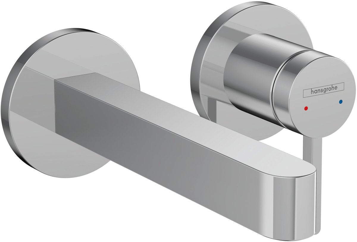 Hansgrohe finoris – Einbau-Waschtischmischer – Einhebelbedienung – mit Ablassschraube – 168 mm – Chrom