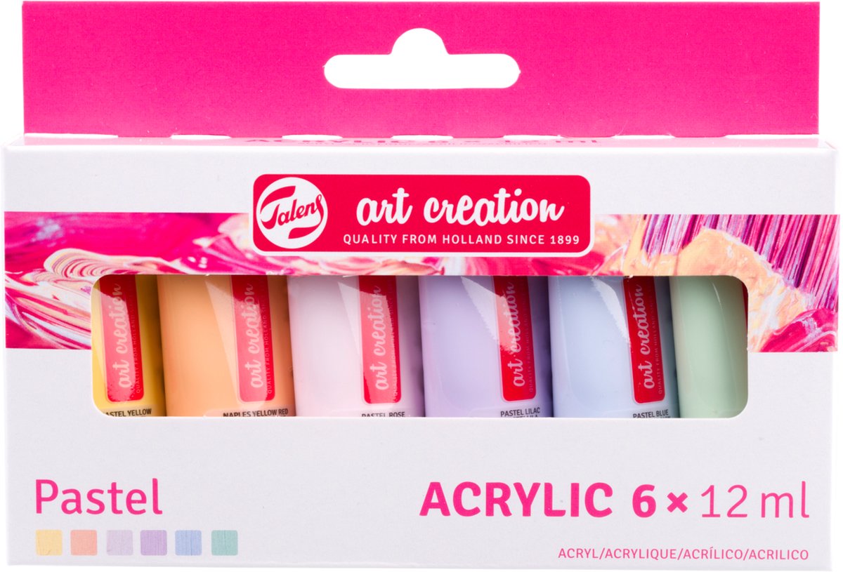 Talens Art Creation Acrylfarben-Set Pastell, 6x12ml
