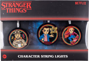 Mad Monkey Stranger Things – Lichterkette – mit Figuren – 9 Lichter – 3,15 Meter lang – USB-C