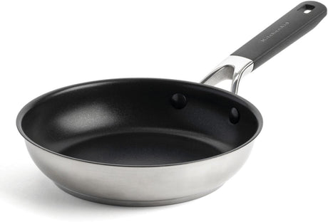 Kitchenaid classic stainless steel koekenpan - ø20cm - rvs - inductie - anti-aanbak
