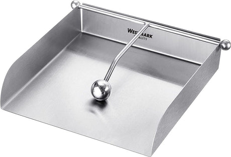 Westmark Serviettenhalter, knickfreie Aufbewahrung, mit Windschutz, Edelstahl, Silber,
