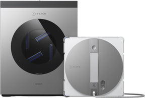 Ecovacs - winbot w3 omni eu - robot ramenreiniger - ruitenreinigingsrobot met multifunctioneel station - automatische wasfunctie van reinigingspad - intelligente randreiniging - sproeifunctie met drie sproeiers - app-bediening