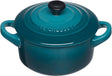 Le creuset serveerpannetje mini braadpan - signature - deep teal - ø 10 cm 250 ml