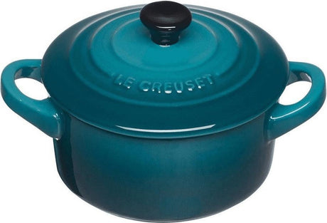 Le Creuset Servierpfanne Mini-Auflauf – Signatur – tiefes Blaugrün – ø 10 cm 250 ml