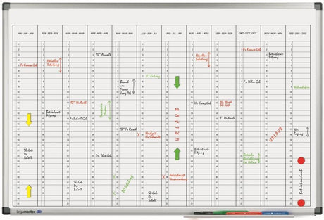 Legamaster premium jaarplanner verticaal 60x90cm