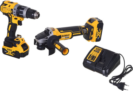 Dewalt dck2080p2t Batteriesatz | Akku-Bohrschrauber DCD796 + Akku-Winkelschleifer DCG405 | 18 V 5,0 Ah Li-Ion