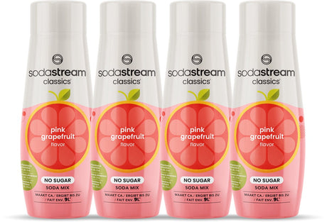 Sodastream Pink Grapefruit Zero Sirup – 4er-Pack