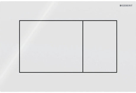 Geberit sigma01 Bedienplatte - 2-Tasten-Unterputz - quadratisch - alpinweiß