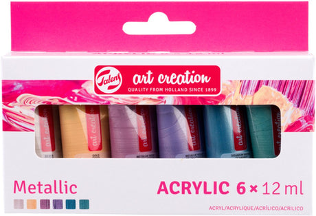 Talens Art Creation Acrylfarben-Set Metallic | 6 x 12 ml