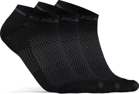 Craft active shaftless sock 3-pack unisex sportsokken - zwart