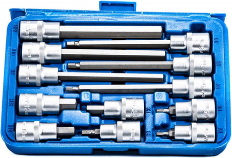 Satra S-SH1212L Serie – Innensechskantschlüsselsatz – 1 2 – 12 Stück – Chrom-Vanadium-Stahl