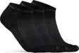 Craft Active Shaftless Sock 3er-Pack Unisex-Sportsocken – Schwarz