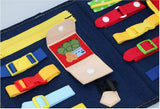 Eddy Toys Montessori-Aktivitätsbuch – Kleidung öffnen und schließen lernen – motorische Fähigkeiten üben