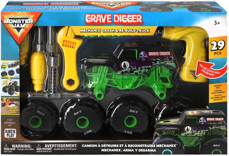Hot Wheels Monster Jam Mechanix 1:18 Bau- und Umbau-Totengräber