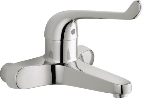 Grohe Euro-Sicherheits-Wandarmatur – Einbau-Waschtischarmatur – 15 cm Achsabstand – ohne Kupplungen