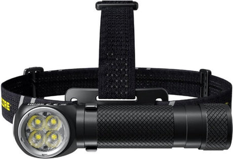 Nitecore Stirnlampe HC35 und Taschenlampe in einem – 2700 Lumen – Schwarz