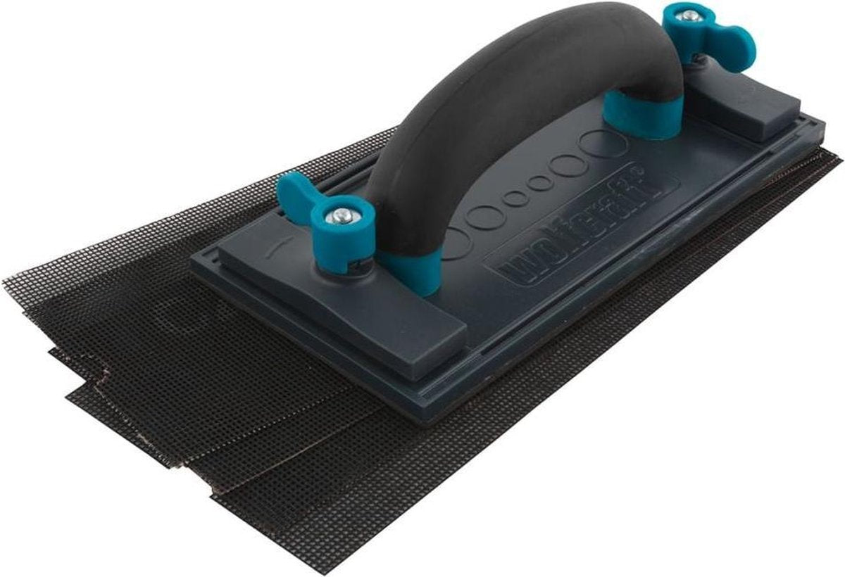 Wolfcraft - Schleifblock-Set - Handschleifblock inklusive Schleifpapier - 8722000