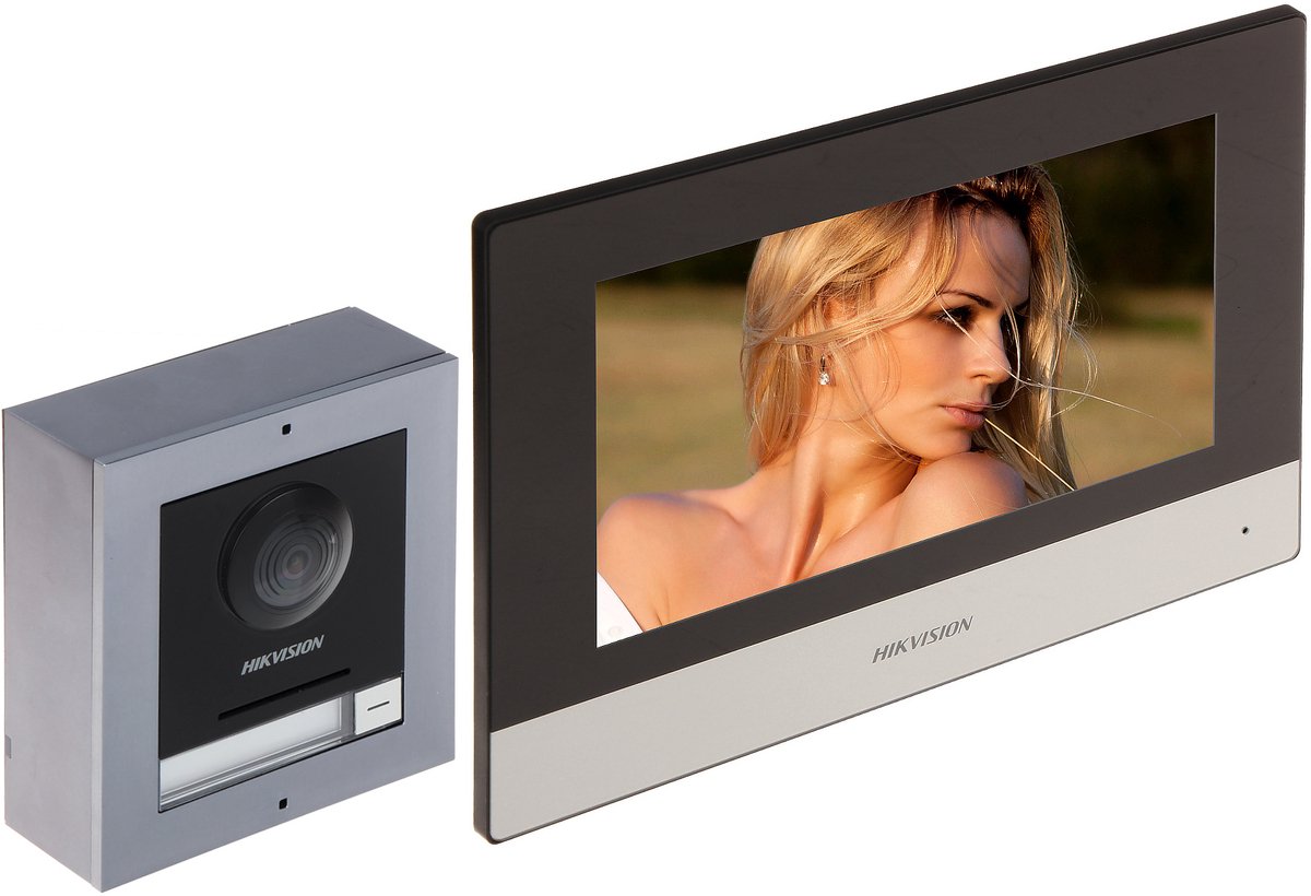 Hikvision y-serie - 2-draads video intercom set - 7 touchscreen - wi-fi module