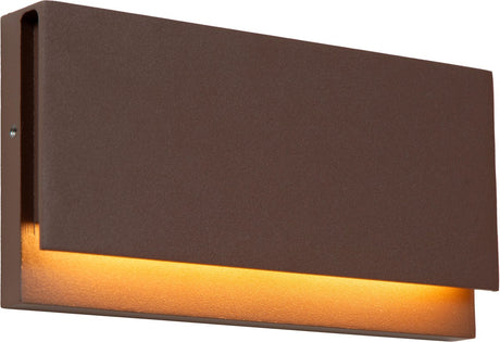 Lucide lomar - wandlamp binnen buiten - led - 1x10w 2700k - ip54 - roest bruin - essential