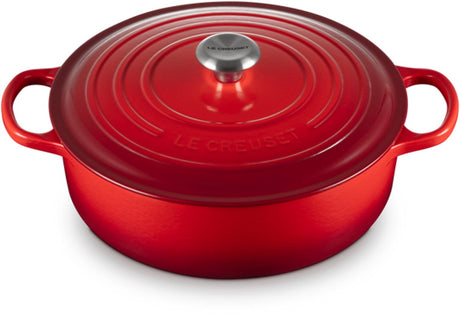 Le creuset lage braad- stoofpan 6,2l - 30cm kersenrood