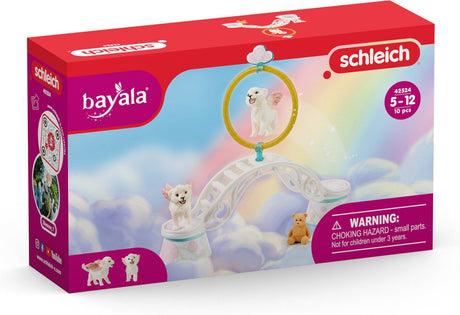 Schleich Bayala – Geflügeltes Löwenbaby beim Training – Spielfiguren-Set – Kinderspielzeug für Jungen und Mädchen – 5 bis 12 Jahre – 42524