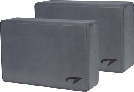Avento Yogablock 2er-Set - Schaumstoff - grau