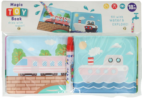 Koopman waterkleurboek met pen - voertuigen.