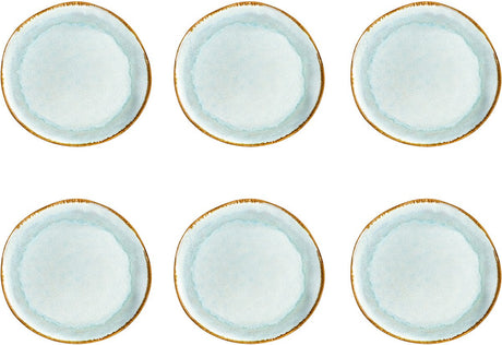 Medard de Noblat - Shadow Aqua - Speiseteller 28 cm - 6 Stück - Steingut