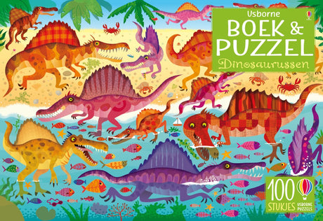 Usborne-Dinosaurierbuch und -Puzzle