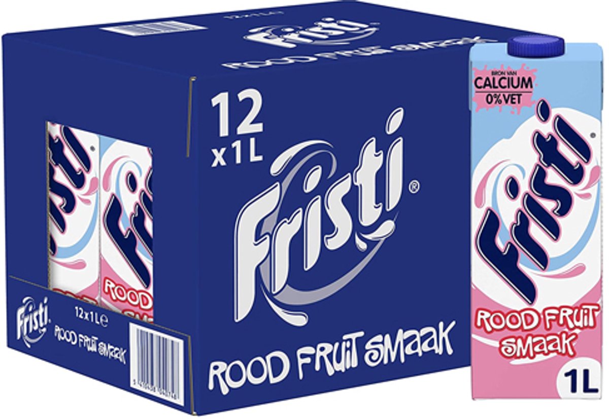 Fristi-Aroma mit roten Früchten – lagerstabil – 12 x 1 l – Vorteilspackung