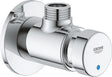Grohe Euroeco Cosmopolitan S Duscharmatur Selbstschluss 1 2 Blau Rot Chrom