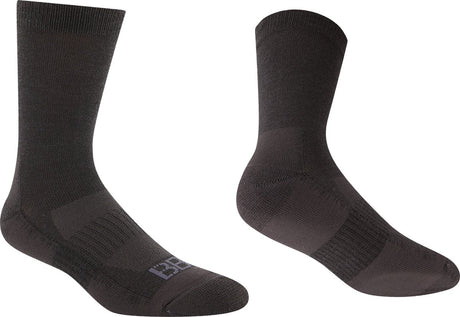Bbb cycling merino winterfeet wielrensokken – wintersokken wielrennen 18 cm– wielersokken - zwart - 44 47 – fietssokken heren en dames - bso-18