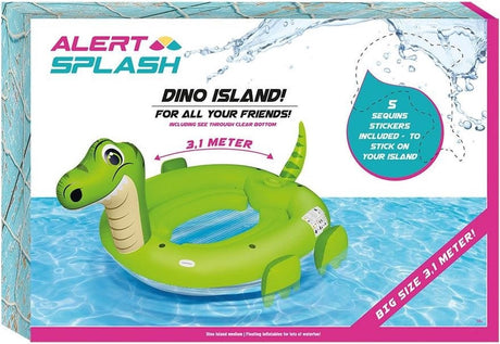 Aufblasbare Dino-Insel Alert Splash 310x270x175 cm