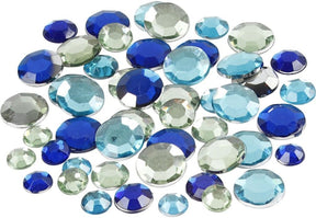 Creativ Company CC Strasssteine rund blau Harmonie 6-12 mm 360 Stück