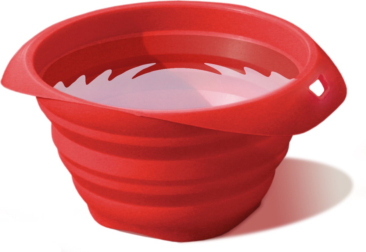Kurgo Collaps A-Bowl – faltbarer Reisenapf – Hundefutternapf – Rot