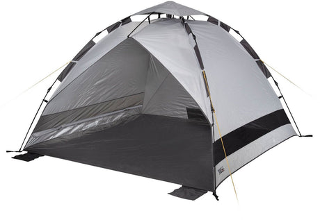 High peak calida 80 umbrella system beach shell 200 x 200 cm donkergrijs