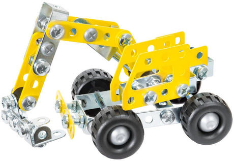 Eitech® Baukasten – Minibagger-Baukasten – 116-teilig – Metallbaukasten mit Werkzeug – Konstruktionsspielzeug – ab 6 Jahren