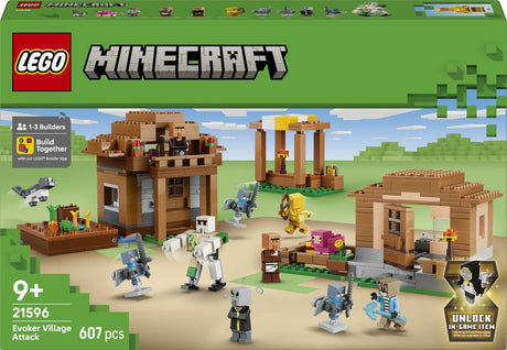 Lego Minecraft Summoner Village Angriffsspielzeug für Kinder mit 11 Figuren aus dem Videospiel 21596