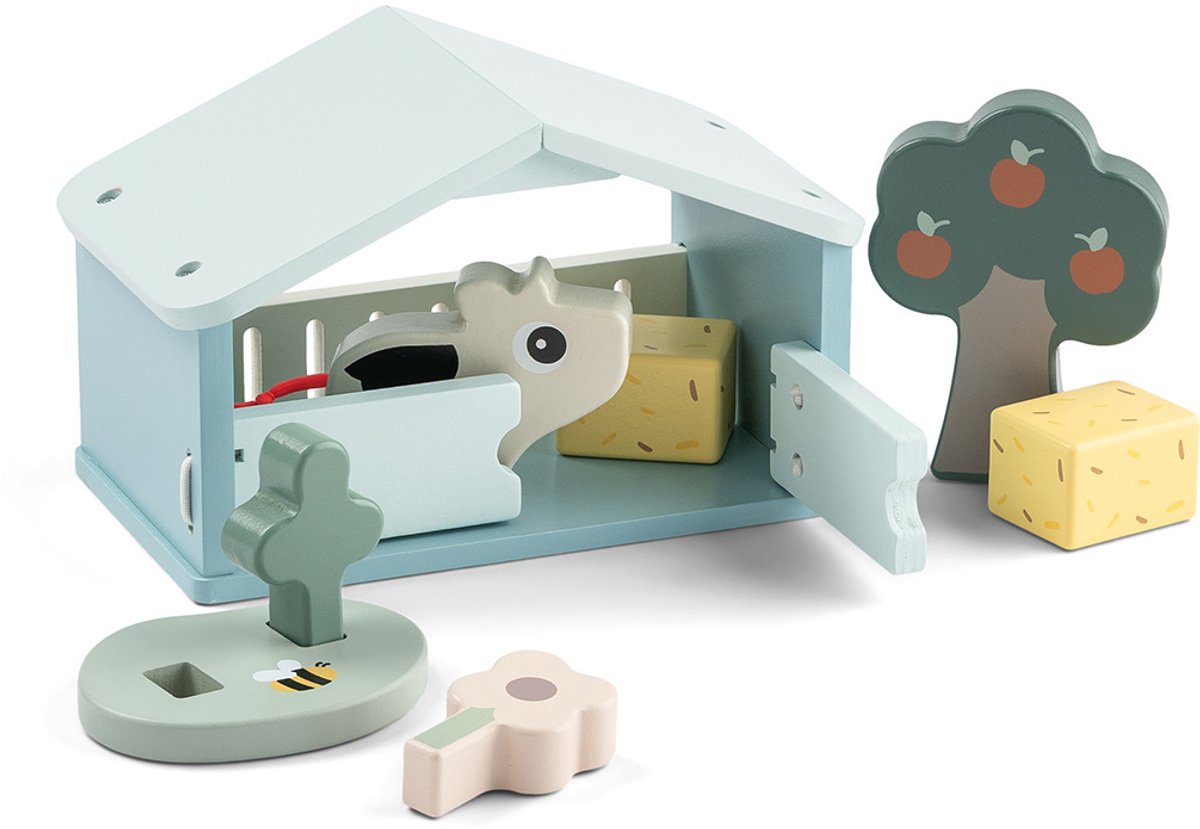 Done by Deer Tiny Farm Bauernhof-Spielset aus Holz – Dotti